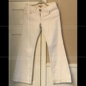 White Denim/Tan Stitching